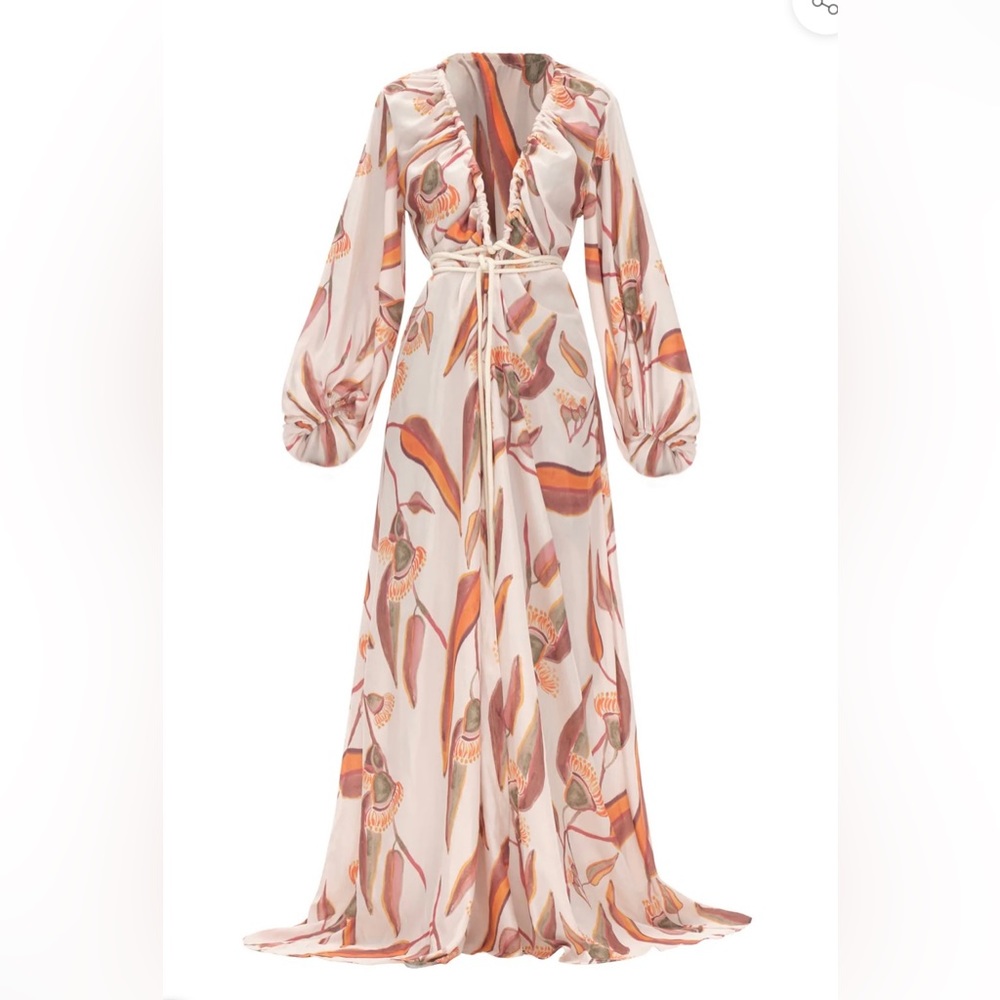 NWT-  Andrea Iyamah Neema Eucalyptus Robe/Dress  L/XL